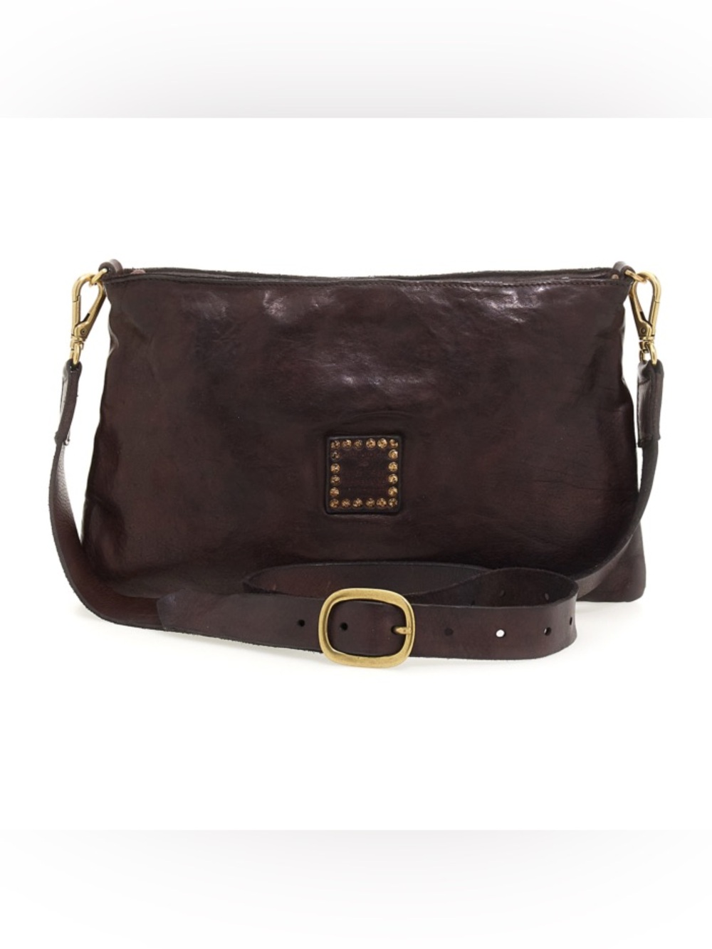 Campomaggi Crossbody bag "Edera" in dark brown woven leather - Picture 4 of 12